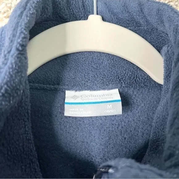 Columbia Jacket Boys M 10/12 Steens Mountain II Navy Blue Fleece Zip Up - Picture 3 of 6